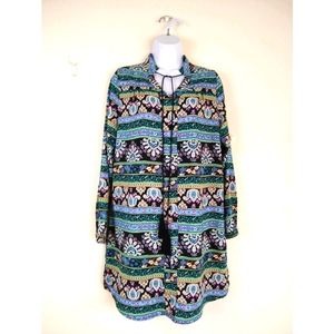 Freeway Boho Tassel Tunic Dress L